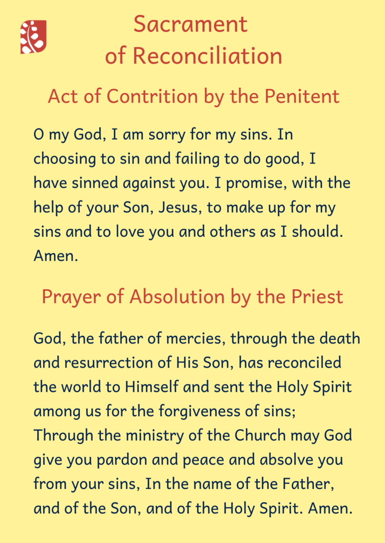 A Guide To The Sacrament Of Reconciliation Confession Spiritual