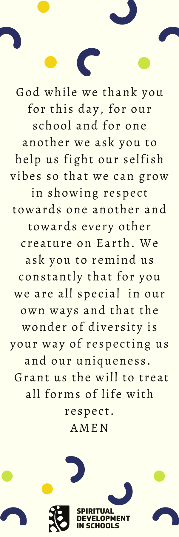 Introducing the Theme of Respect – Spiritual Development in Schools